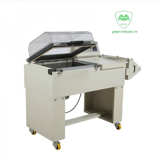 Máy co màng bán tự động - Máy co màng lốc chai, máy rút màng co giá rẻ